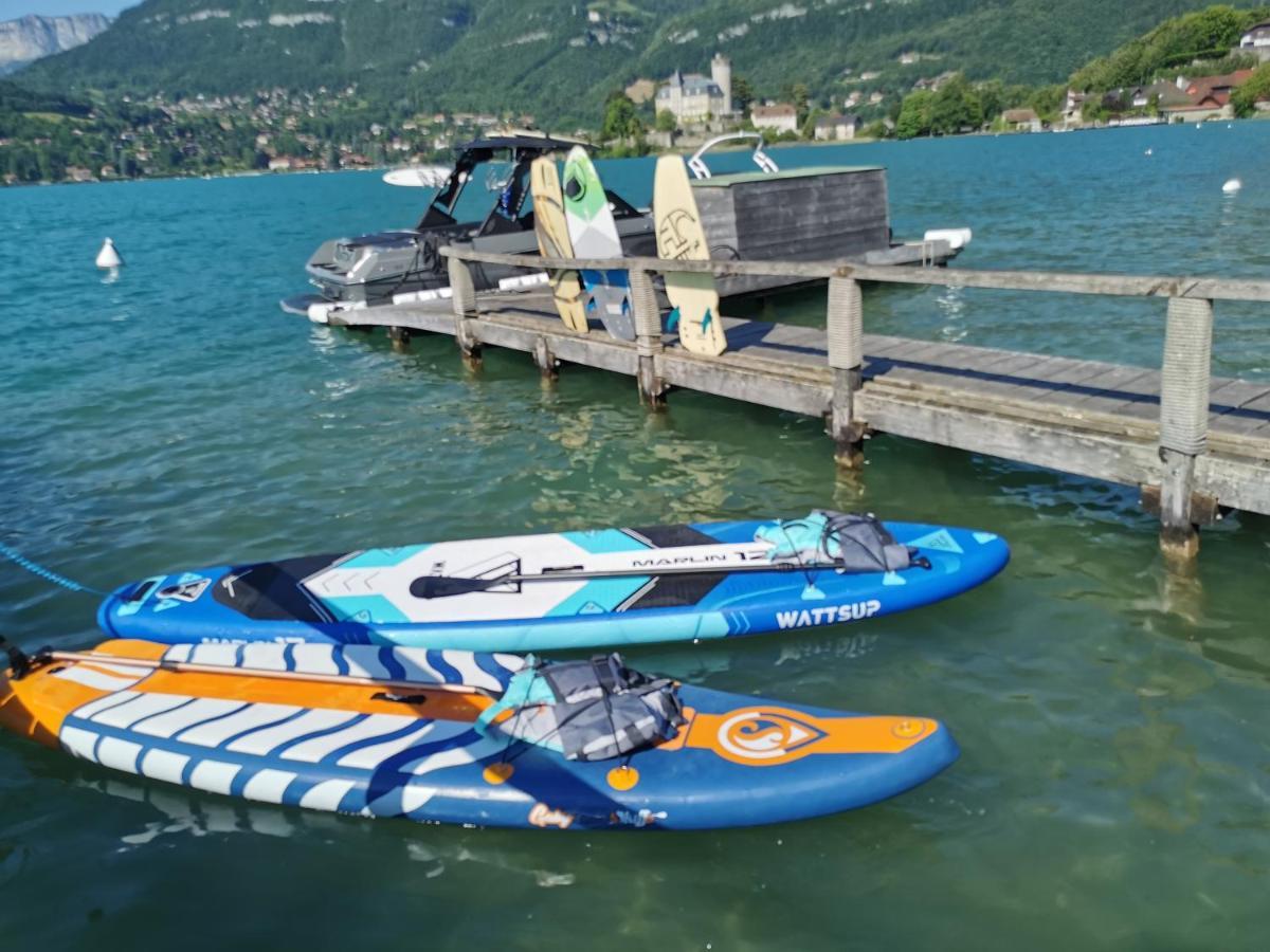 La Baie Des Voiles ,Vue Lac D'Annecy ,Plage Privee Duingt Exteriör bild