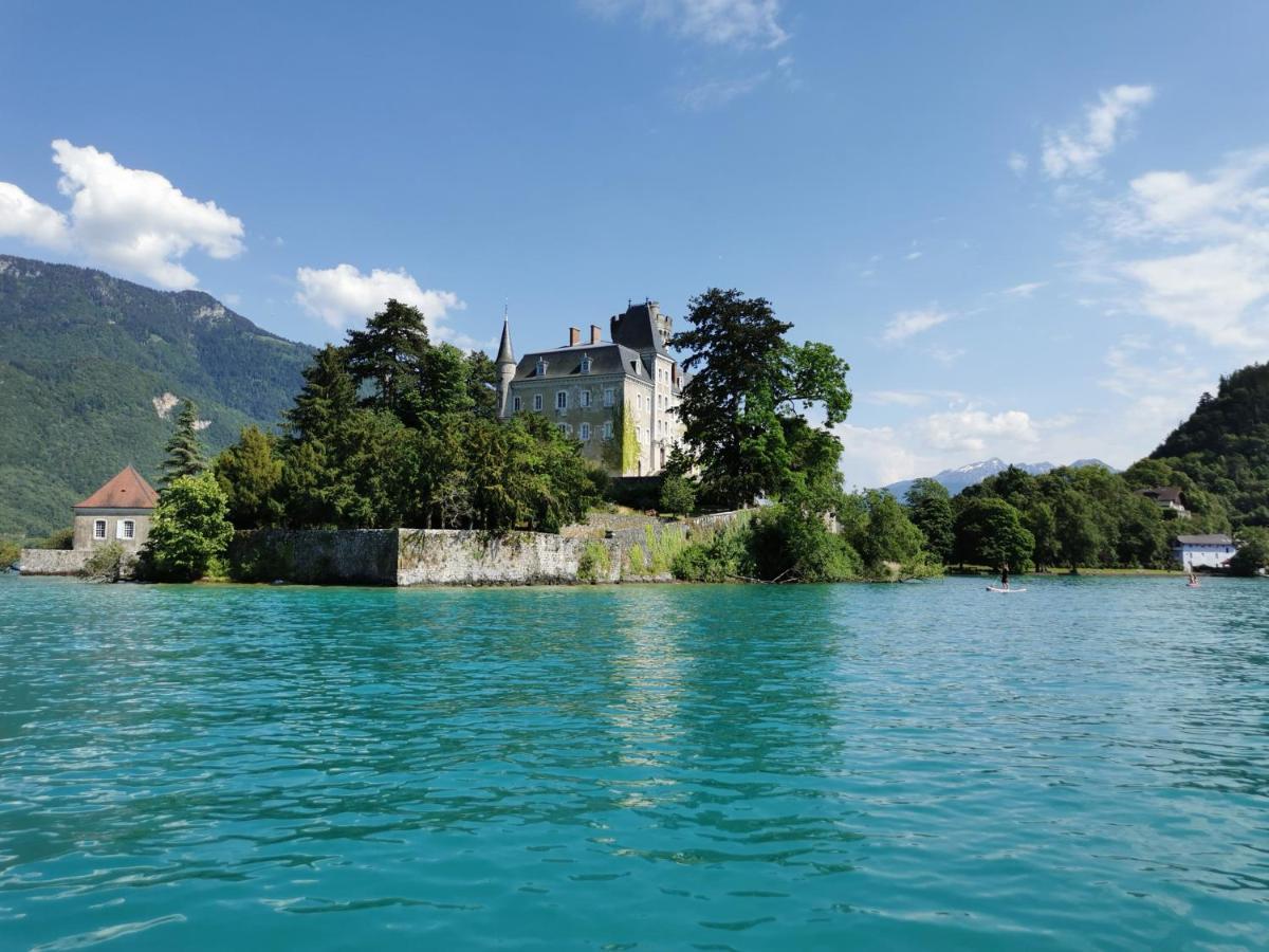 La Baie Des Voiles ,Vue Lac D'Annecy ,Plage Privee Duingt Exteriör bild