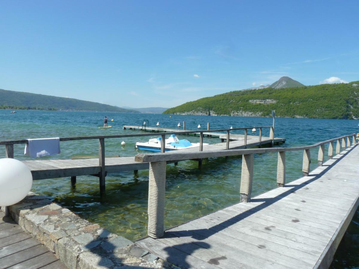 La Baie Des Voiles ,Vue Lac D'Annecy ,Plage Privee Duingt Exteriör bild