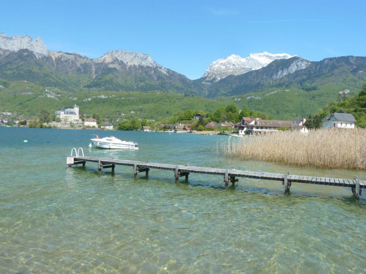 La Baie Des Voiles ,Vue Lac D'Annecy ,Plage Privee Duingt Exteriör bild