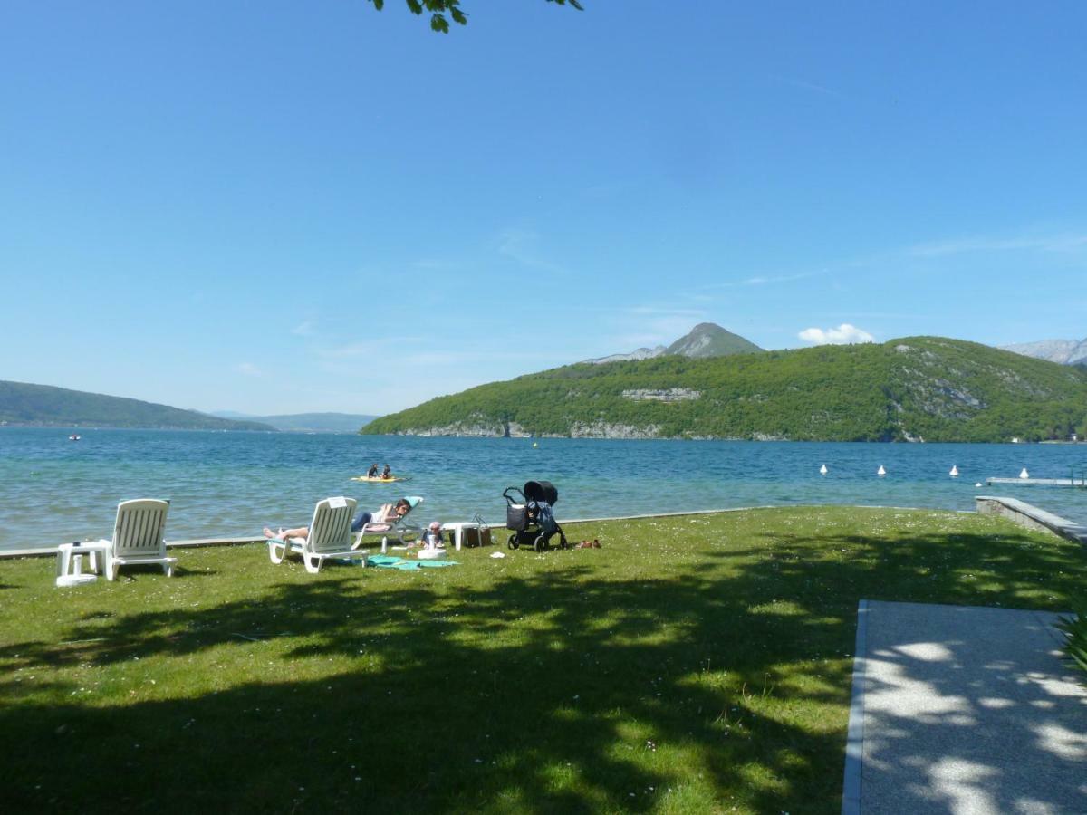 La Baie Des Voiles ,Vue Lac D'Annecy ,Plage Privee Duingt Exteriör bild
