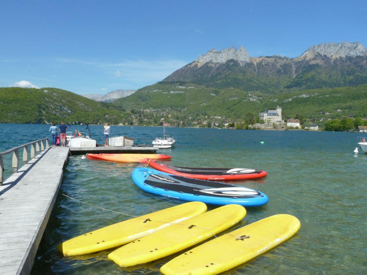 La Baie Des Voiles ,Vue Lac D'Annecy ,Plage Privee Duingt Exteriör bild