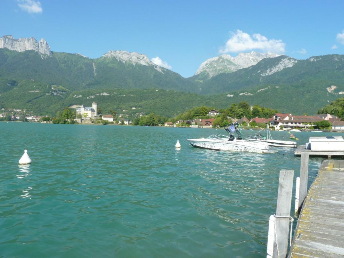 La Baie Des Voiles ,Vue Lac D'Annecy ,Plage Privee Duingt Exteriör bild