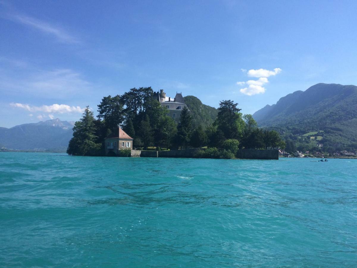 La Baie Des Voiles ,Vue Lac D'Annecy ,Plage Privee Duingt Exteriör bild