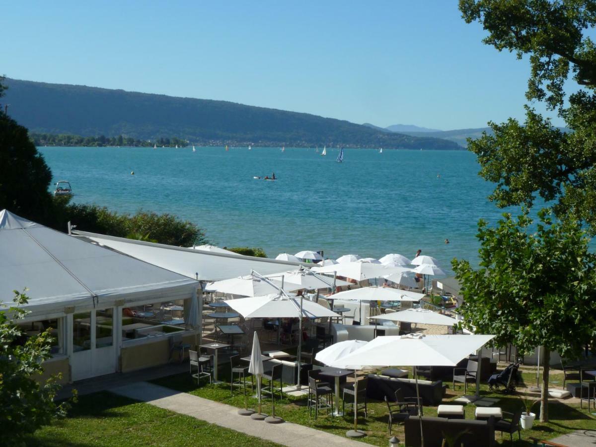 La Baie Des Voiles ,Vue Lac D'Annecy ,Plage Privee Duingt Exteriör bild