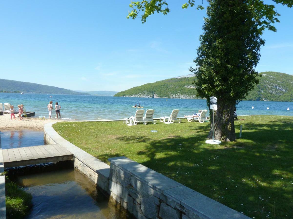 La Baie Des Voiles ,Vue Lac D'Annecy ,Plage Privee Duingt Exteriör bild