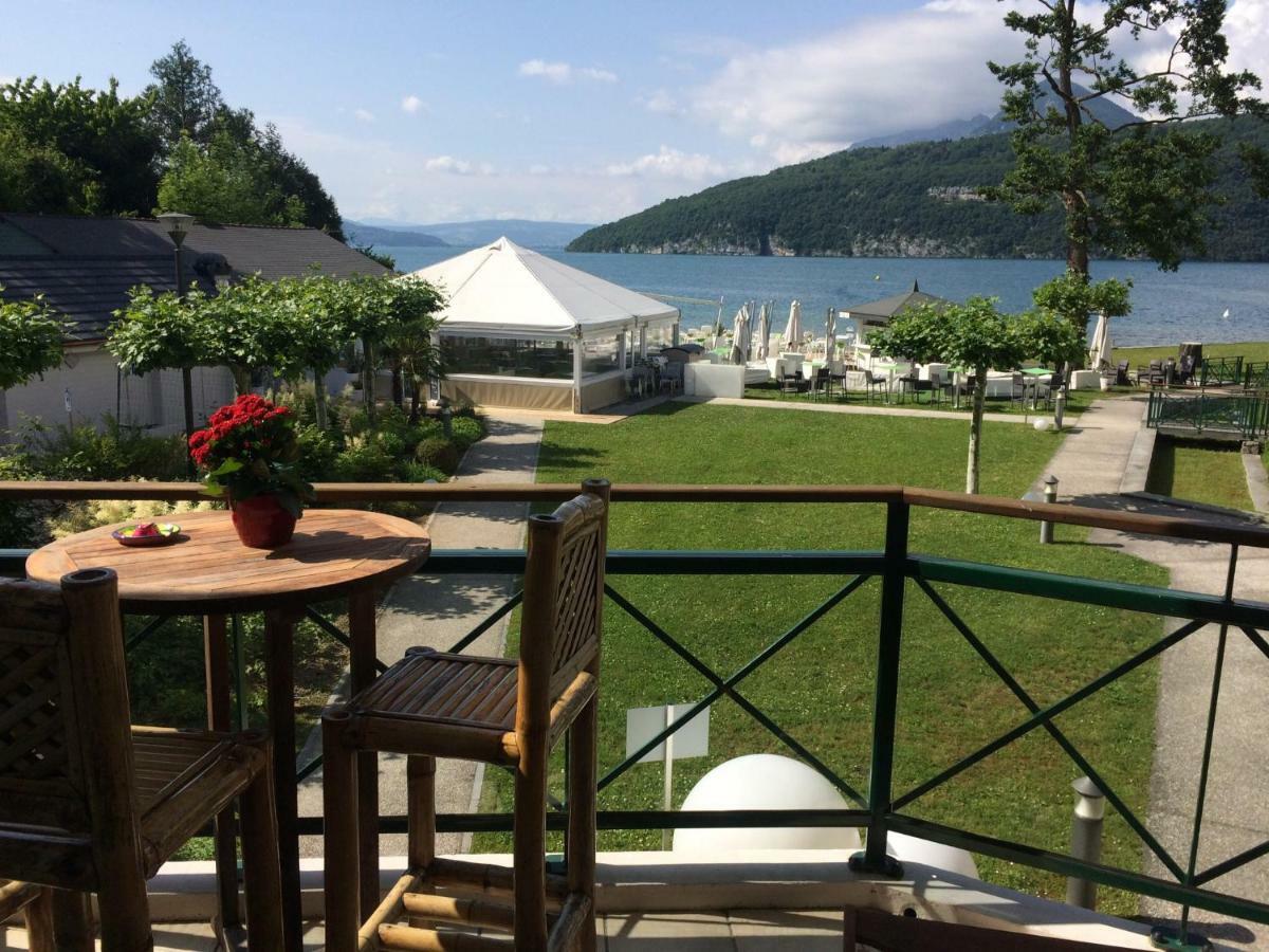 La Baie Des Voiles ,Vue Lac D'Annecy ,Plage Privee Duingt Exteriör bild